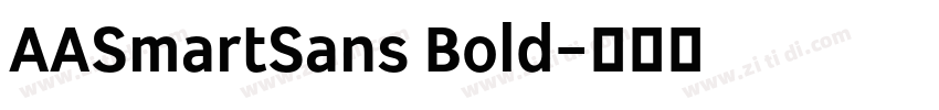 AASmartSans Bold字体转换